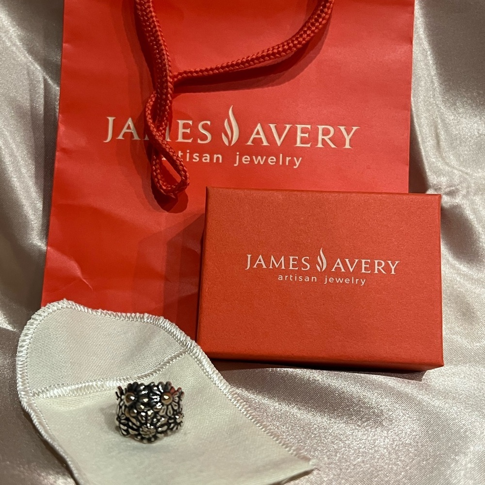 James Avery Retired Flower Mound Dome Ring .925 Sterling Silver Size 5 - Picture 1 of 15